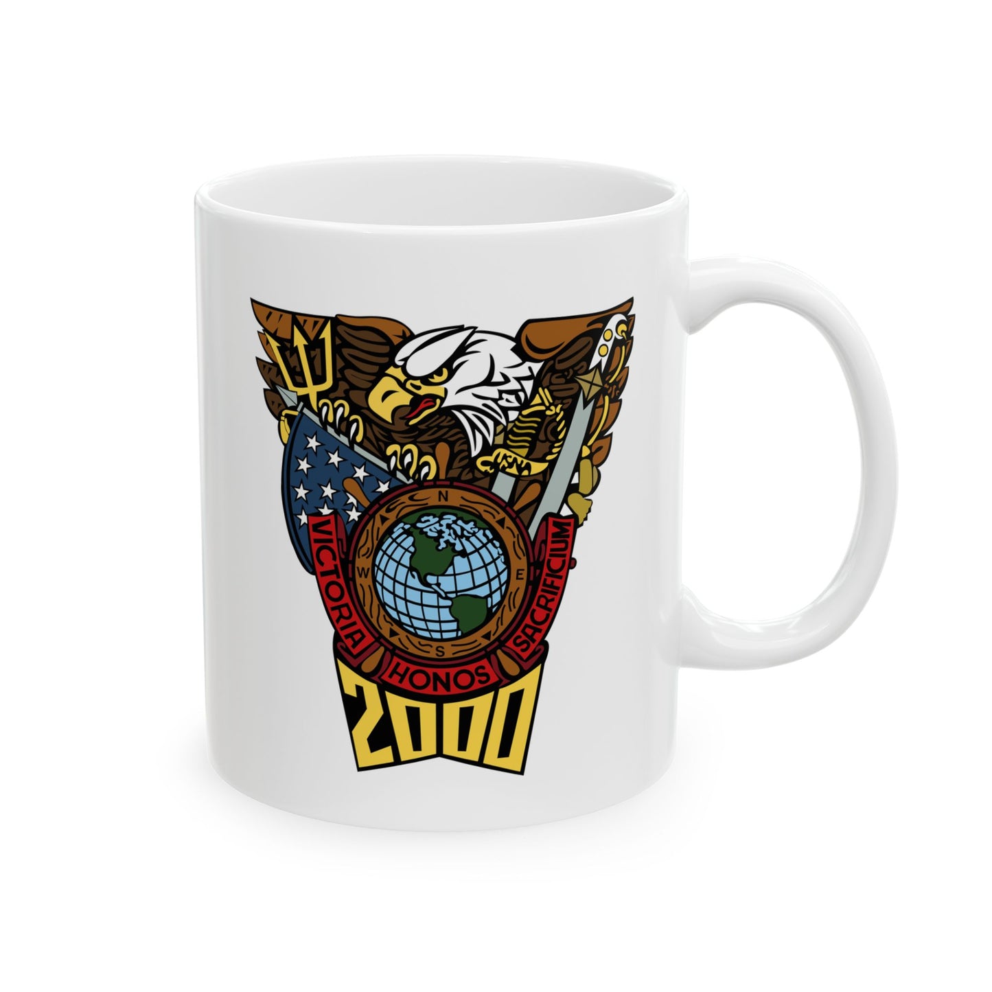 Patriotic Ceramic Mug for Coffee Lovers, Perfect for Gifting, 4th of July, Memorial Day, Home & Office Decor, Collectible Mug