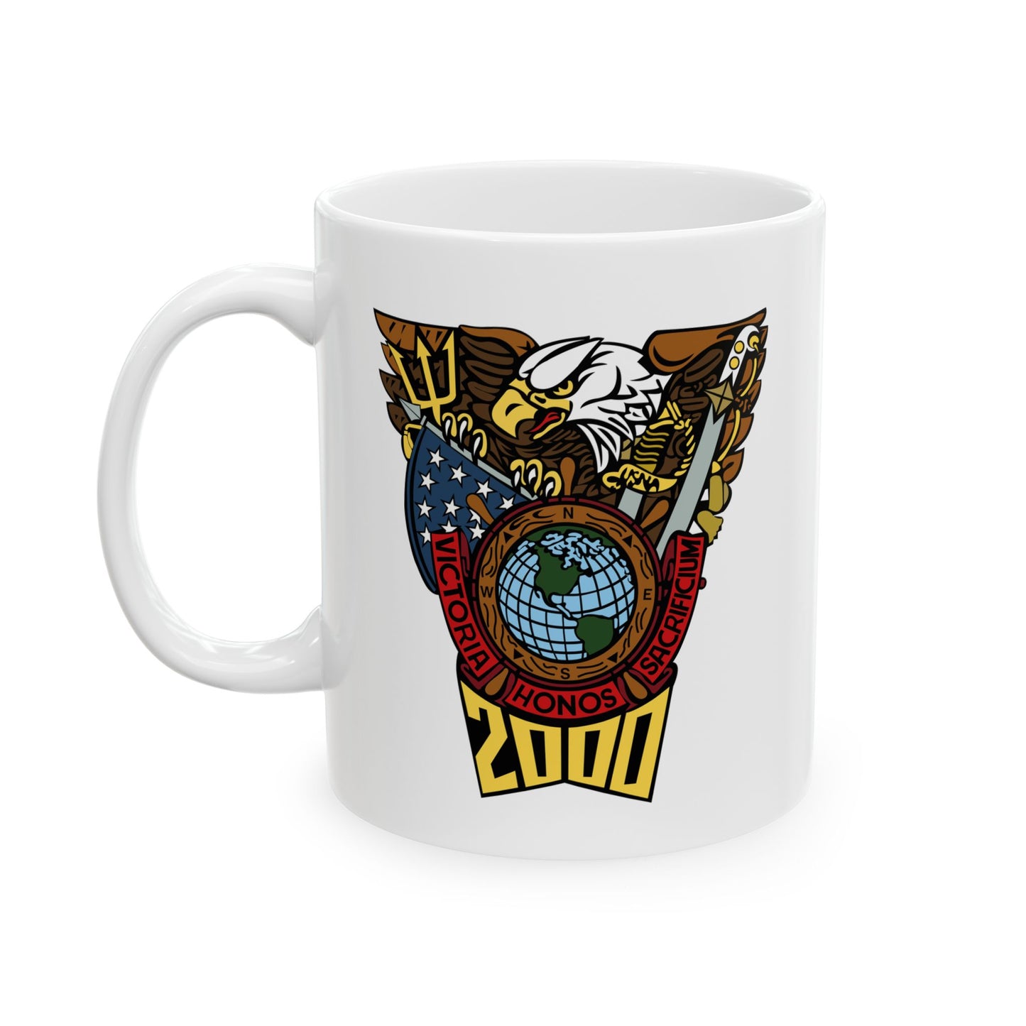 Patriotic Ceramic Mug for Coffee Lovers, Perfect for Gifting, 4th of July, Memorial Day, Home & Office Decor, Collectible Mug