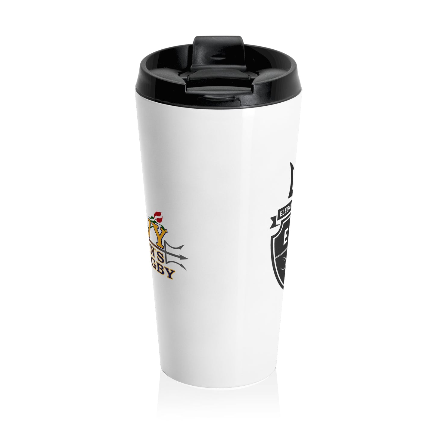 Elegant Violence Navy Women's Rugby Stainless Steel Travel Mug