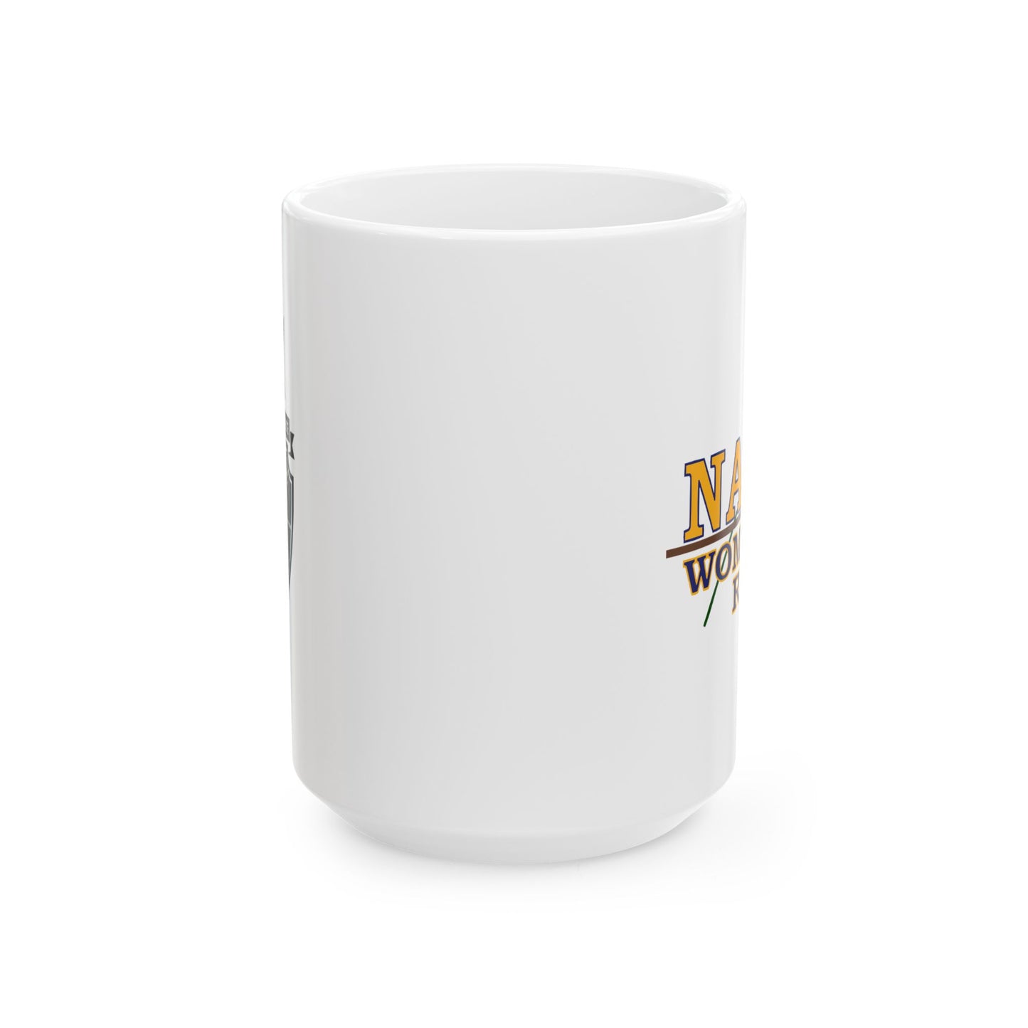 Elegant Violence Navy Women's Rugby Ceramic Mug, (11oz, 15oz)