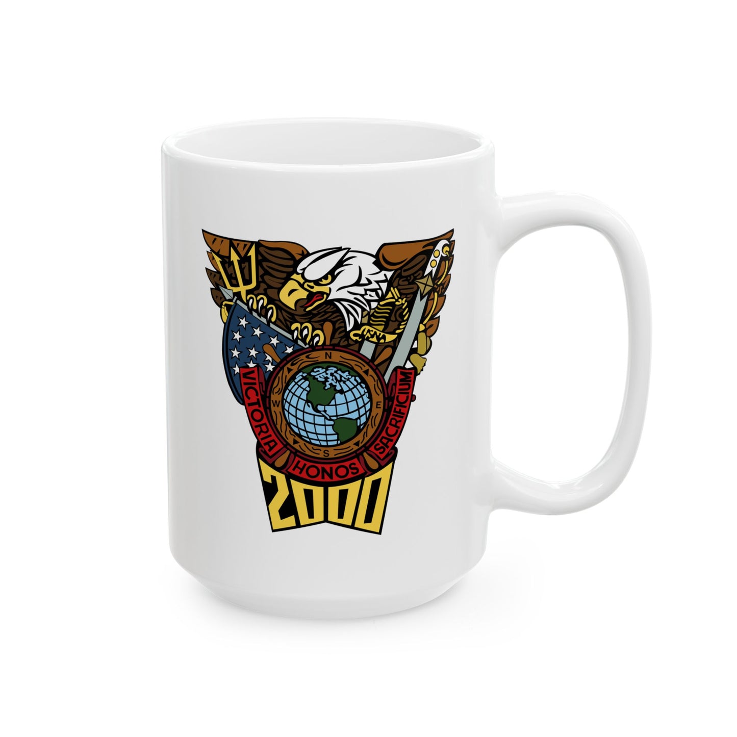 Patriotic Ceramic Mug for Coffee Lovers, Perfect for Gifting, 4th of July, Memorial Day, Home & Office Decor, Collectible Mug