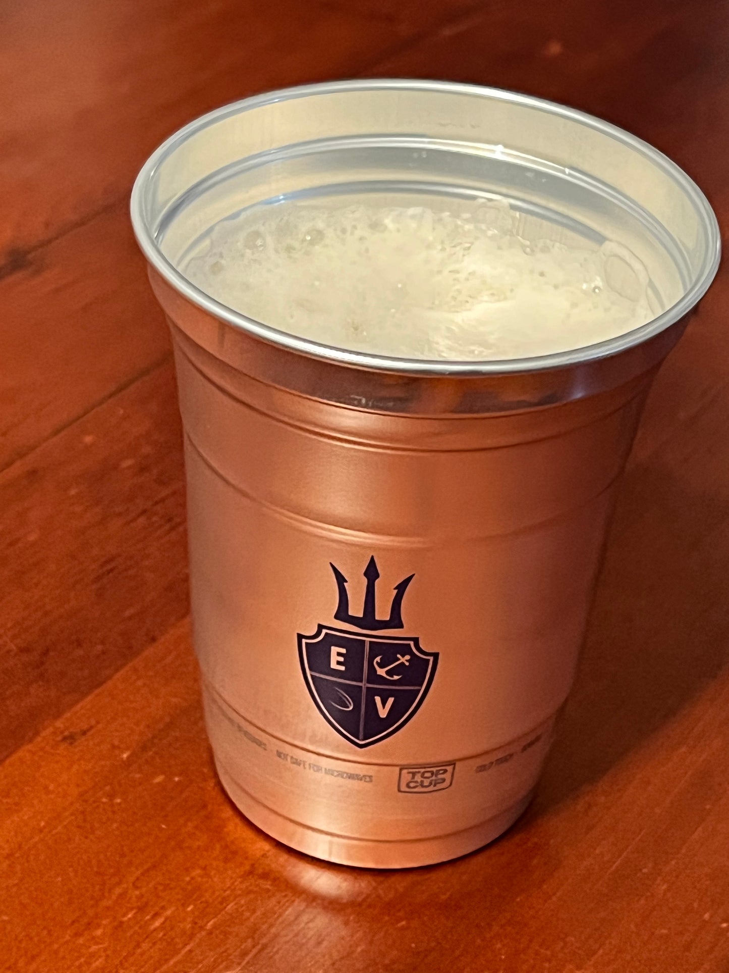 Navy Rugby 16 oz Premium Aluminum Cup