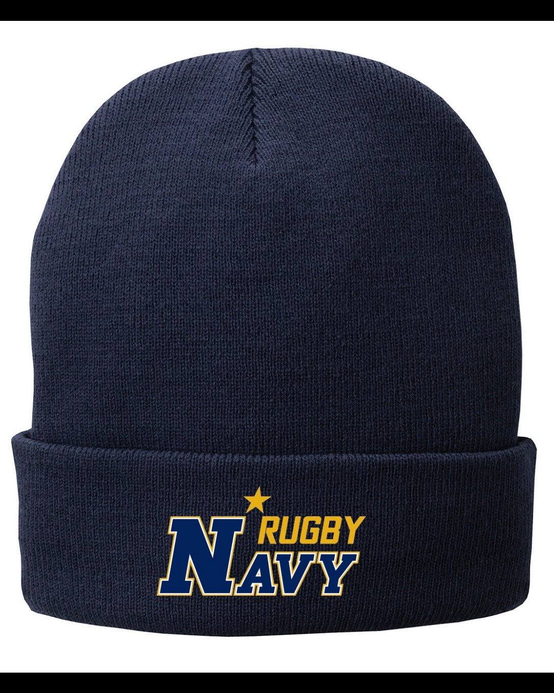 Knit Hat Navy Rugby