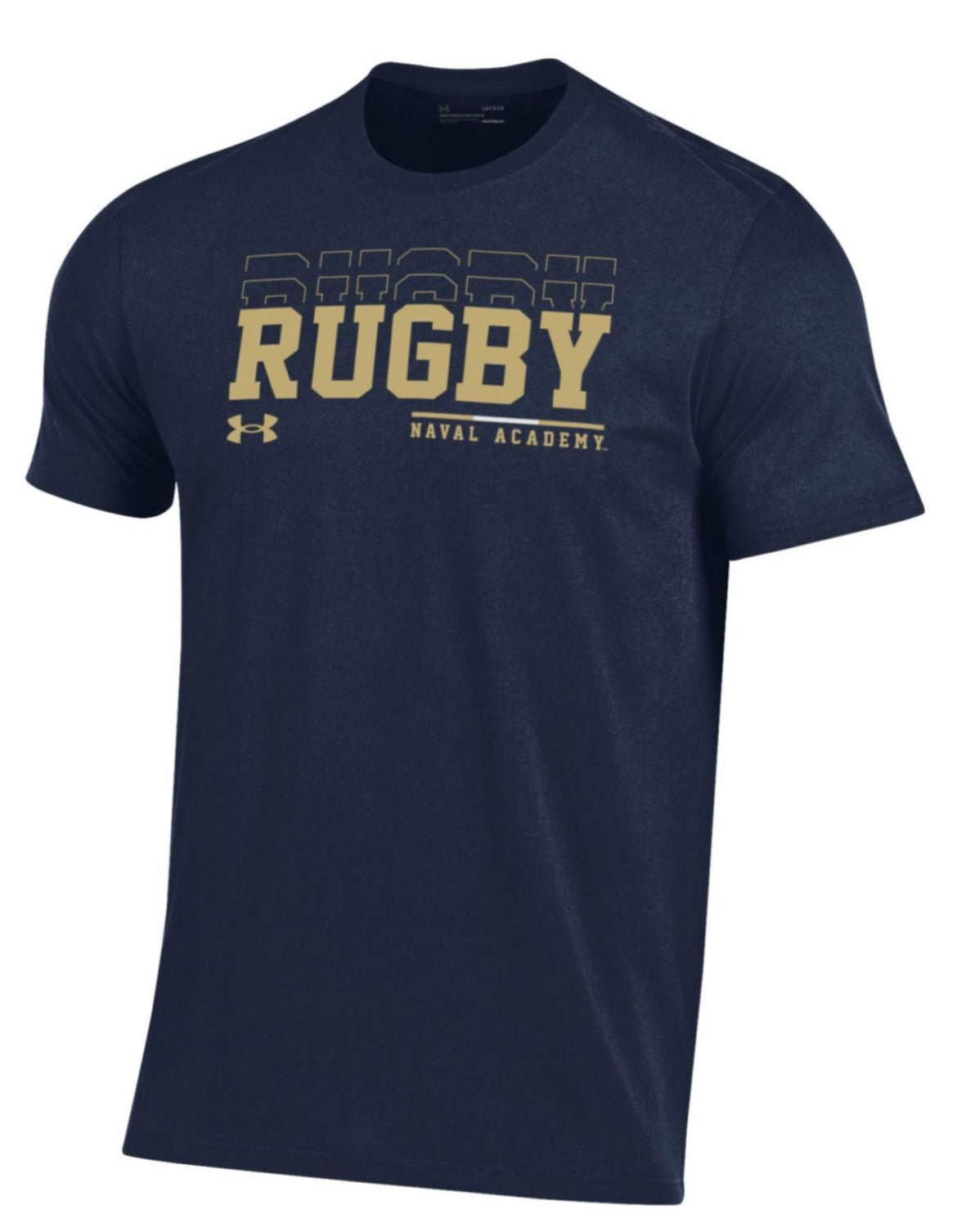 Under Armour Navy Rugby Short Sleeve Tech Tee Navy Blue