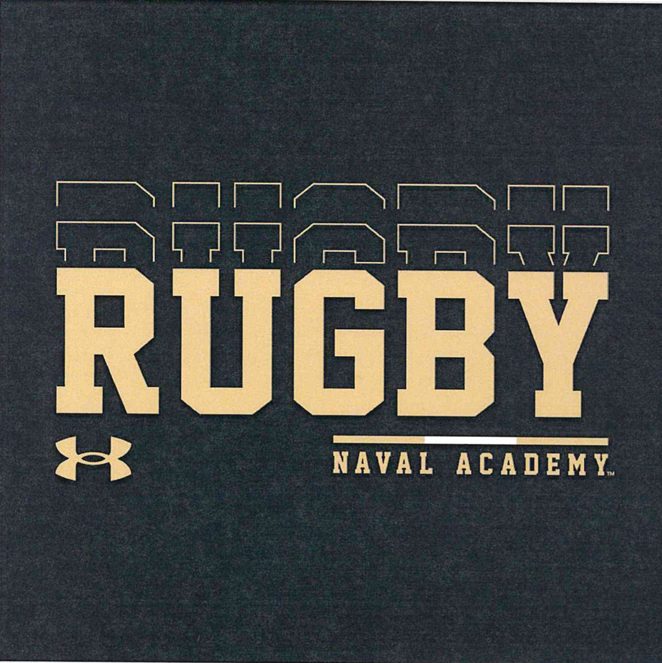 Under Armour Navy Rugby Short Sleeve Tech Tee - Navy Blue