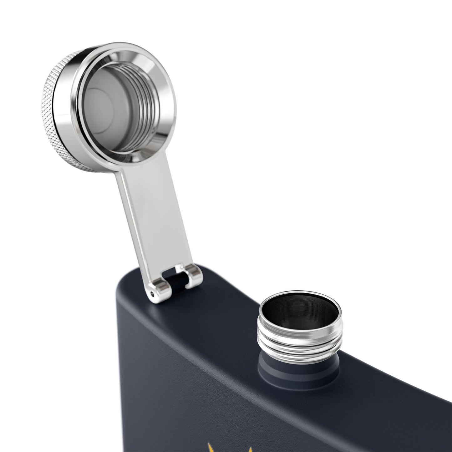 Elegant Violence Crest Stainless Steel Flask — 6oz