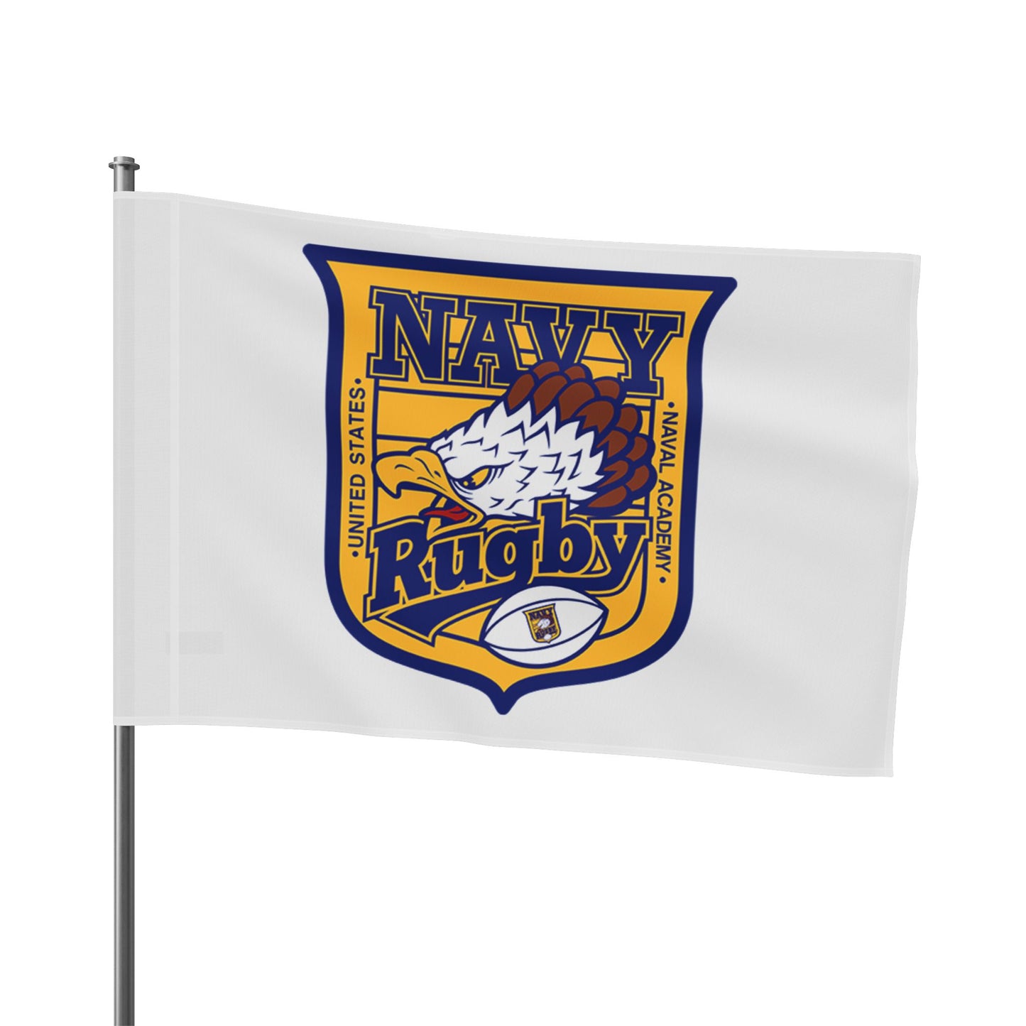 Navy Rugby Flag — Team Pride Banner for Fans & Players