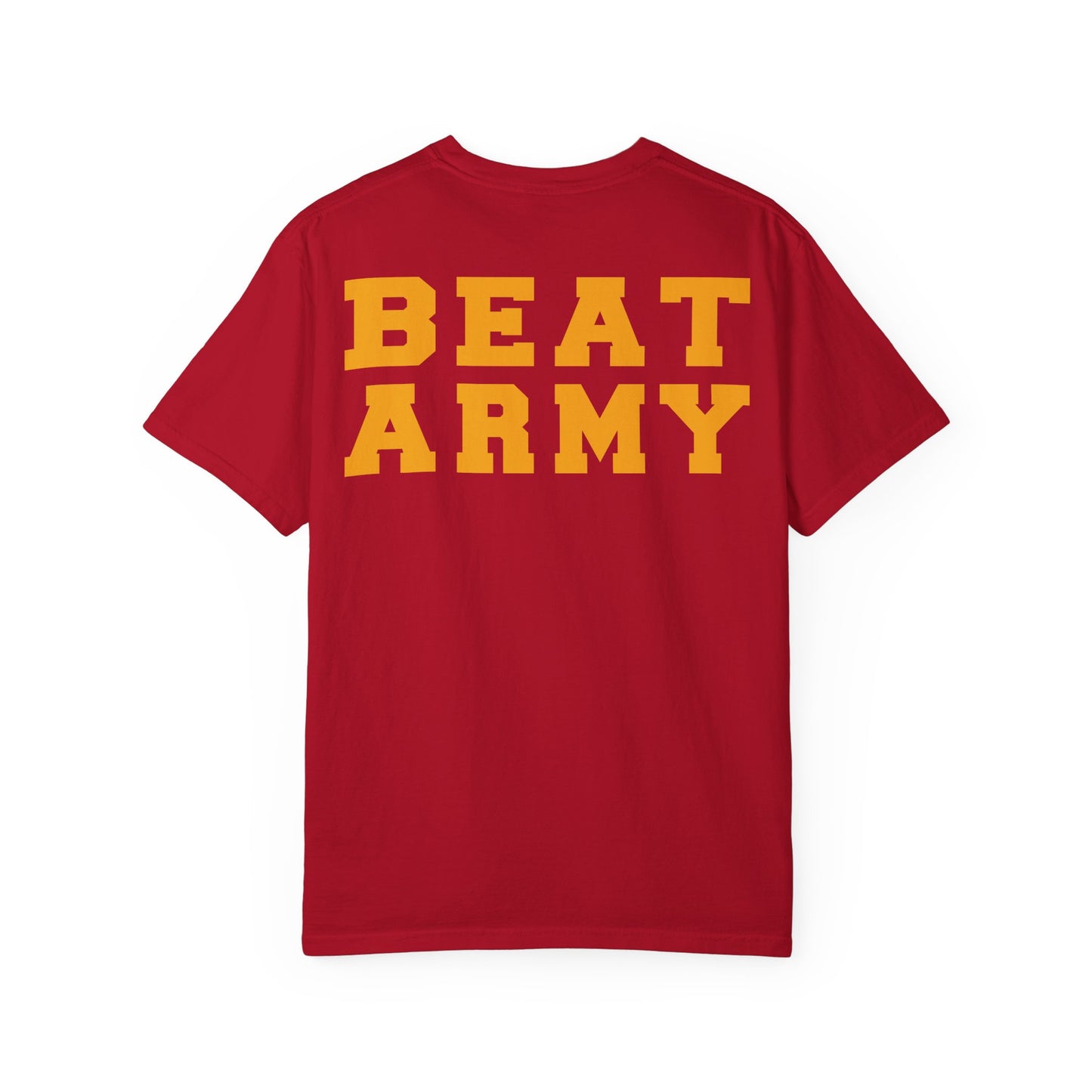 Navy Rugby Gold Crest BEAT ARMY T-Shirt Loose Fit