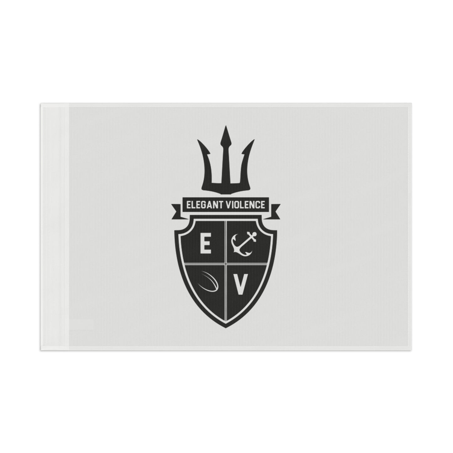 Elegant Violence Rugby Flag — Team Pride Banner for Fans & Players