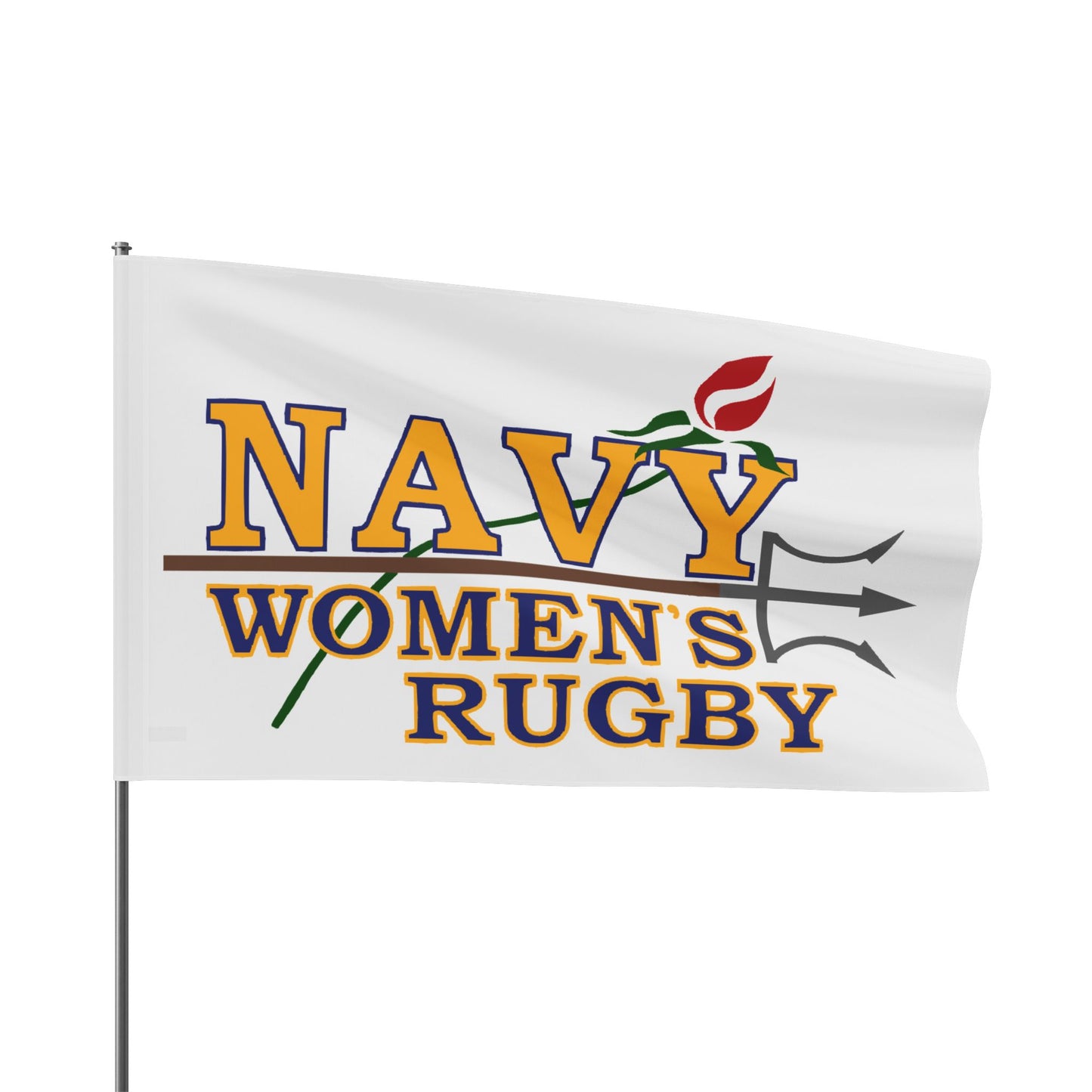 Navy Women's Rugby Flag — Team Pride Banner for Fans & Players