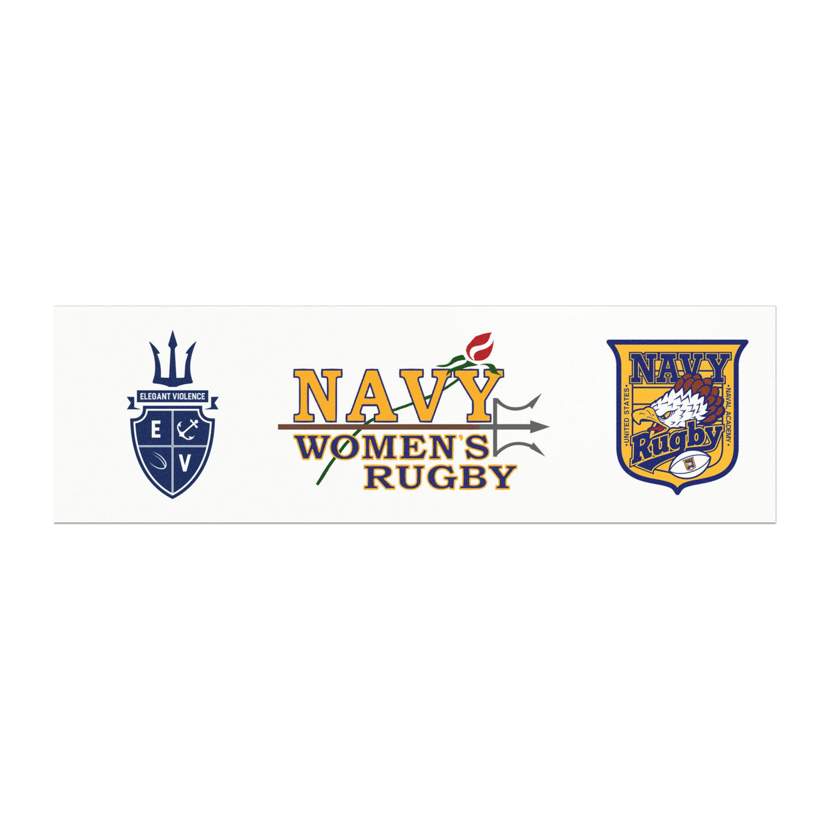 Navy Rugby Car Magnet Strip — Elegant Violence