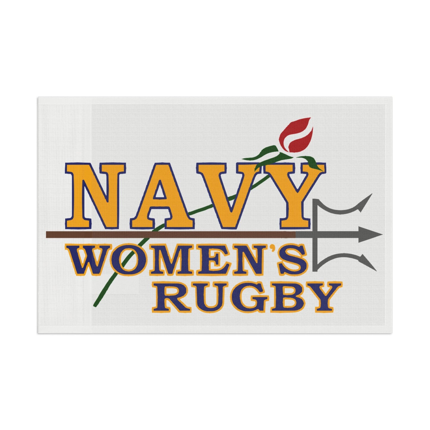 Navy Women's Rugby Flag — Team Pride Banner for Fans & Players