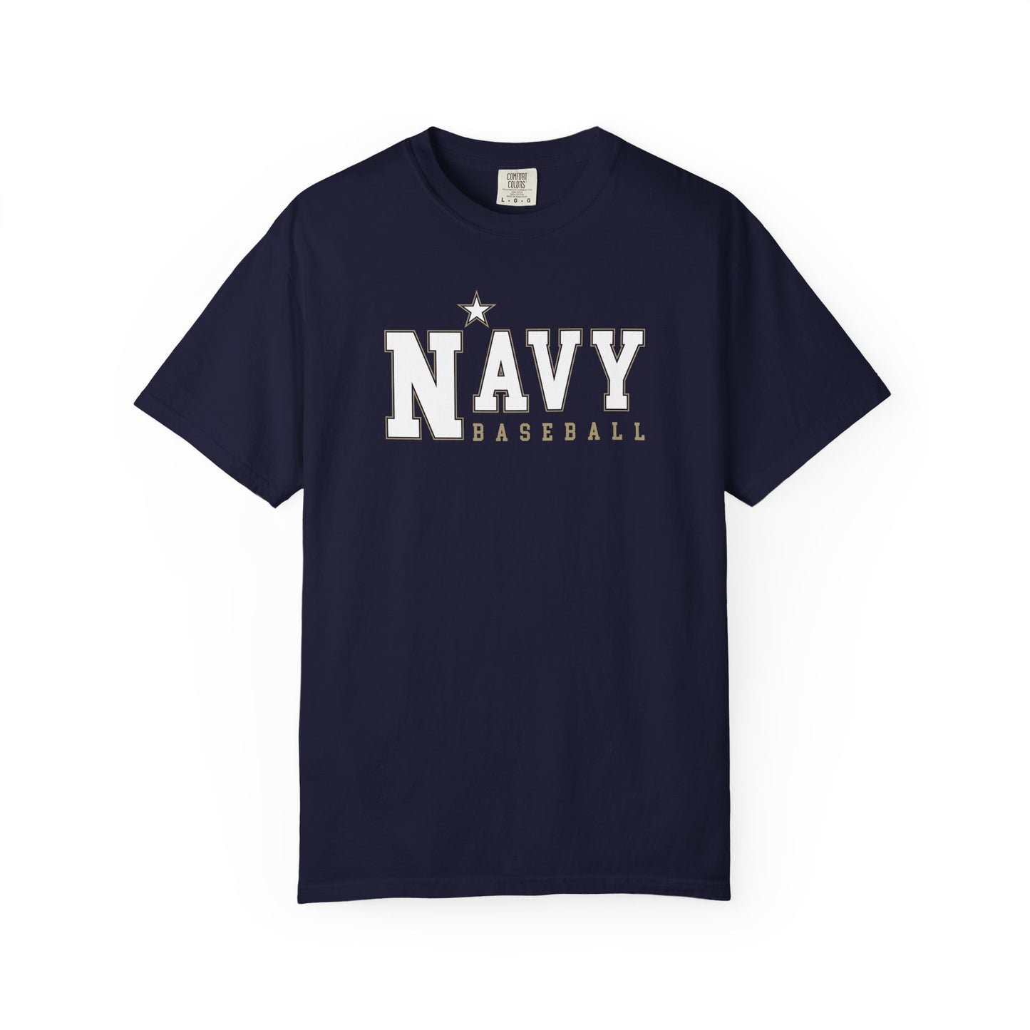 Comfort Colors Classic Navy Baseball T-Shirt - Unisex Relaxed Fit