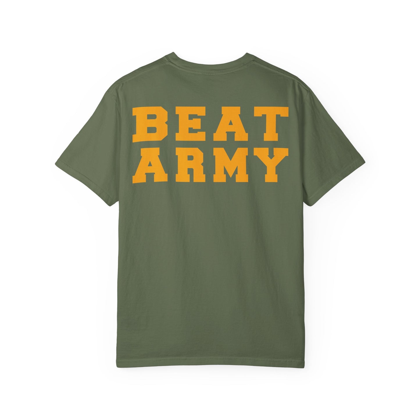 Navy Rugby Gold Crest BEAT ARMY T-Shirt Loose Fit