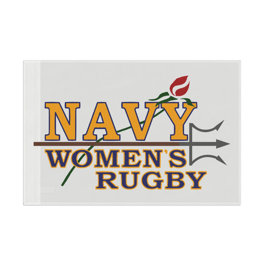 Navy Women's Rugby Flag — Team Pride Banner for Fans & Players
