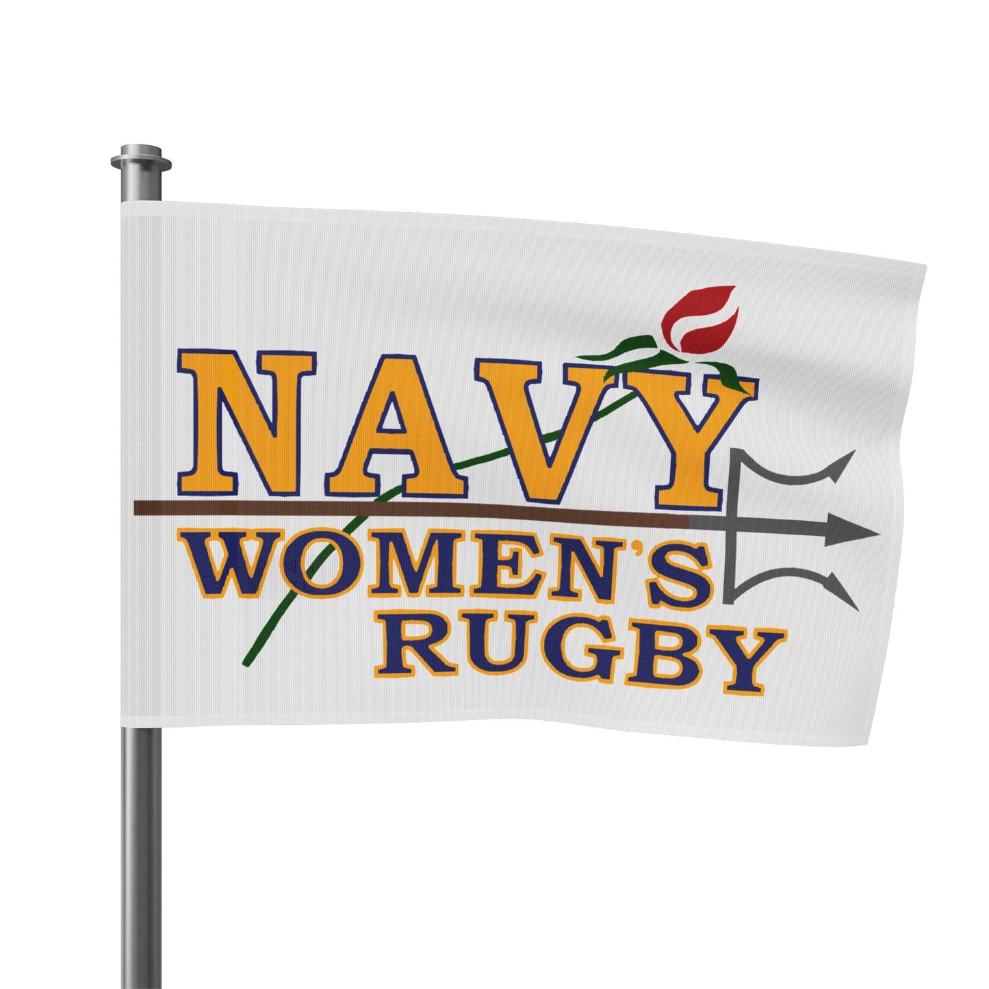 Navy Women's Rugby Flag — Team Pride Banner for Fans & Players
