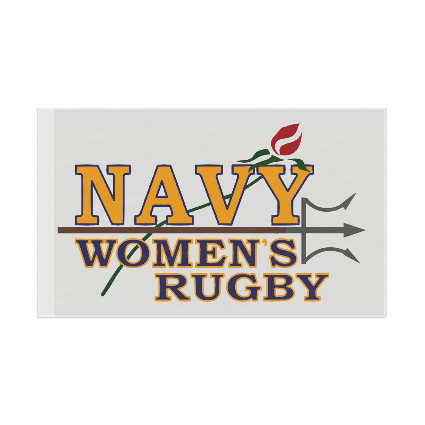 Navy Women's Rugby Flag — Team Pride Banner for Fans & Players