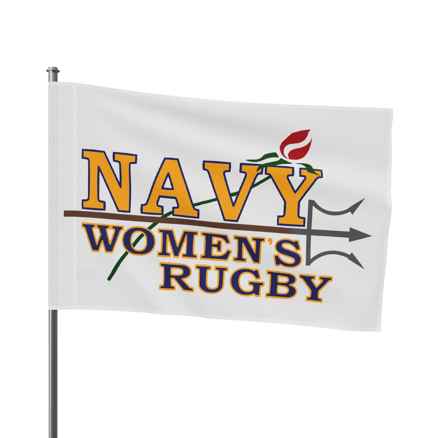 Navy Women's Rugby Flag — Team Pride Banner for Fans & Players