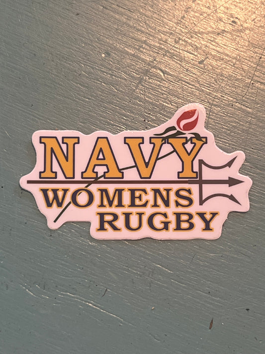 Navy Women's Crest Sticker - small