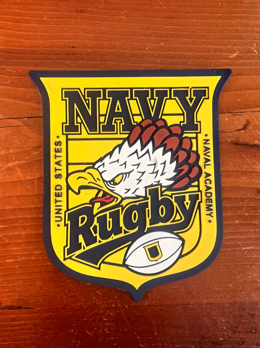 Navy Rugby Crest PVC Patch
