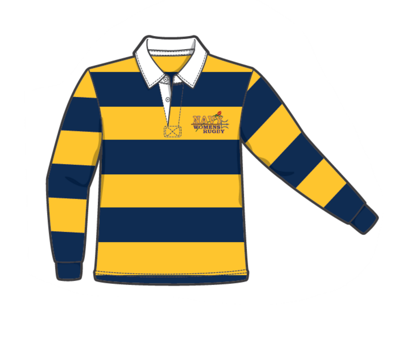 [PREORDER] Navy Women's Rugby Alumni Jersey - Women's Fit