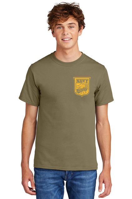 Navy Crest Elegant Violence T-Shirt Brown / Yellow - Relaxed Fit